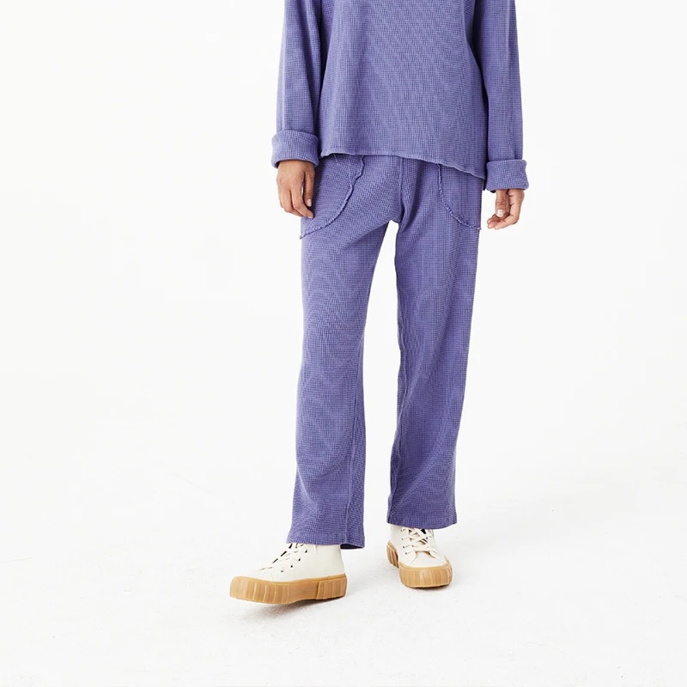 Backbeat Co Organic Cotton Waffle Jogger Mushroom M